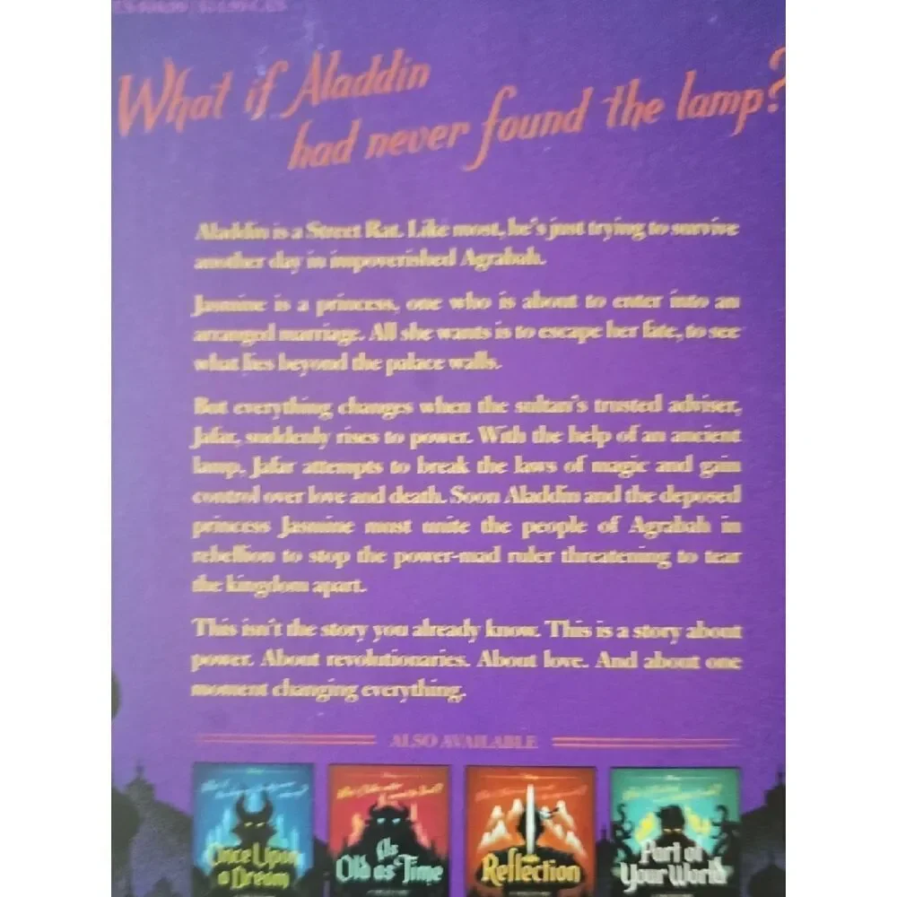 Disney Twisted Tale A Whole New World Book – Aladdin Retelling – Like New